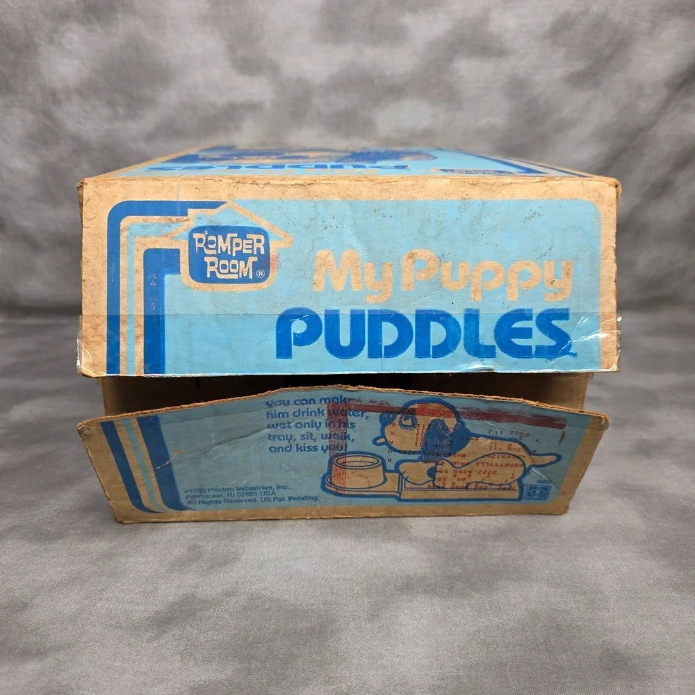 Hasbro My Puppy Puddles Vintage 1980 Romper Room Dog Pull in Original Box